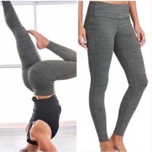 Athleta Chaturanga Yoga Leggings‎ Gray Heathered